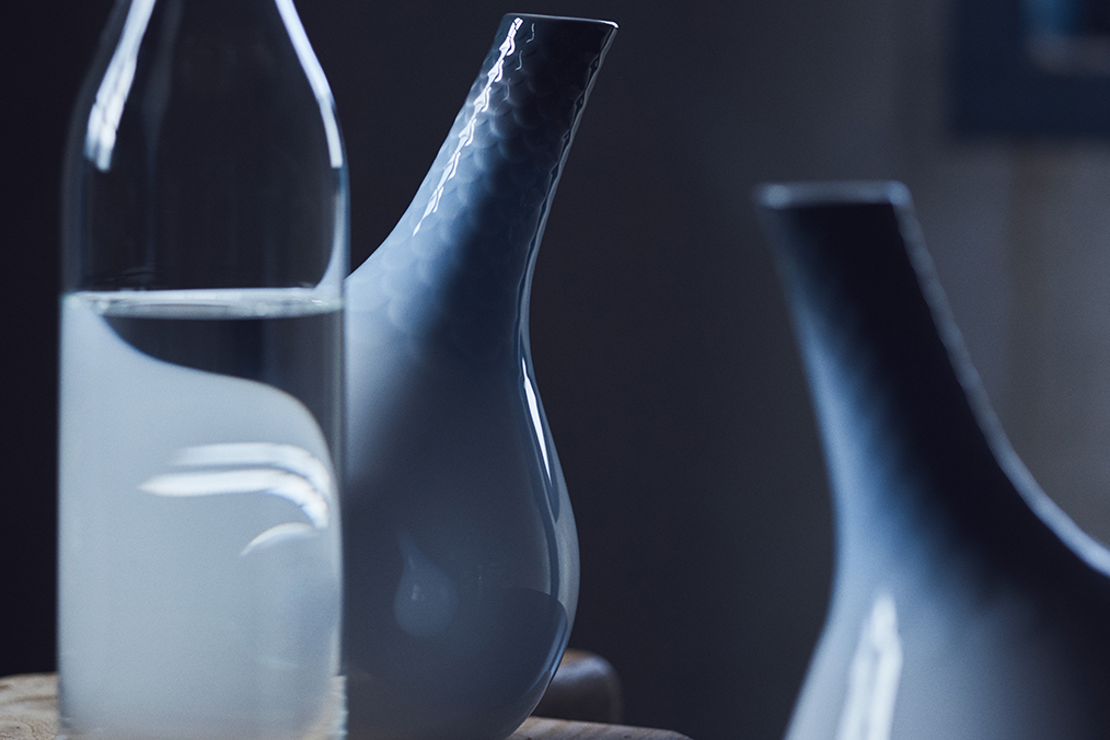 Two HAV Carafes on a table